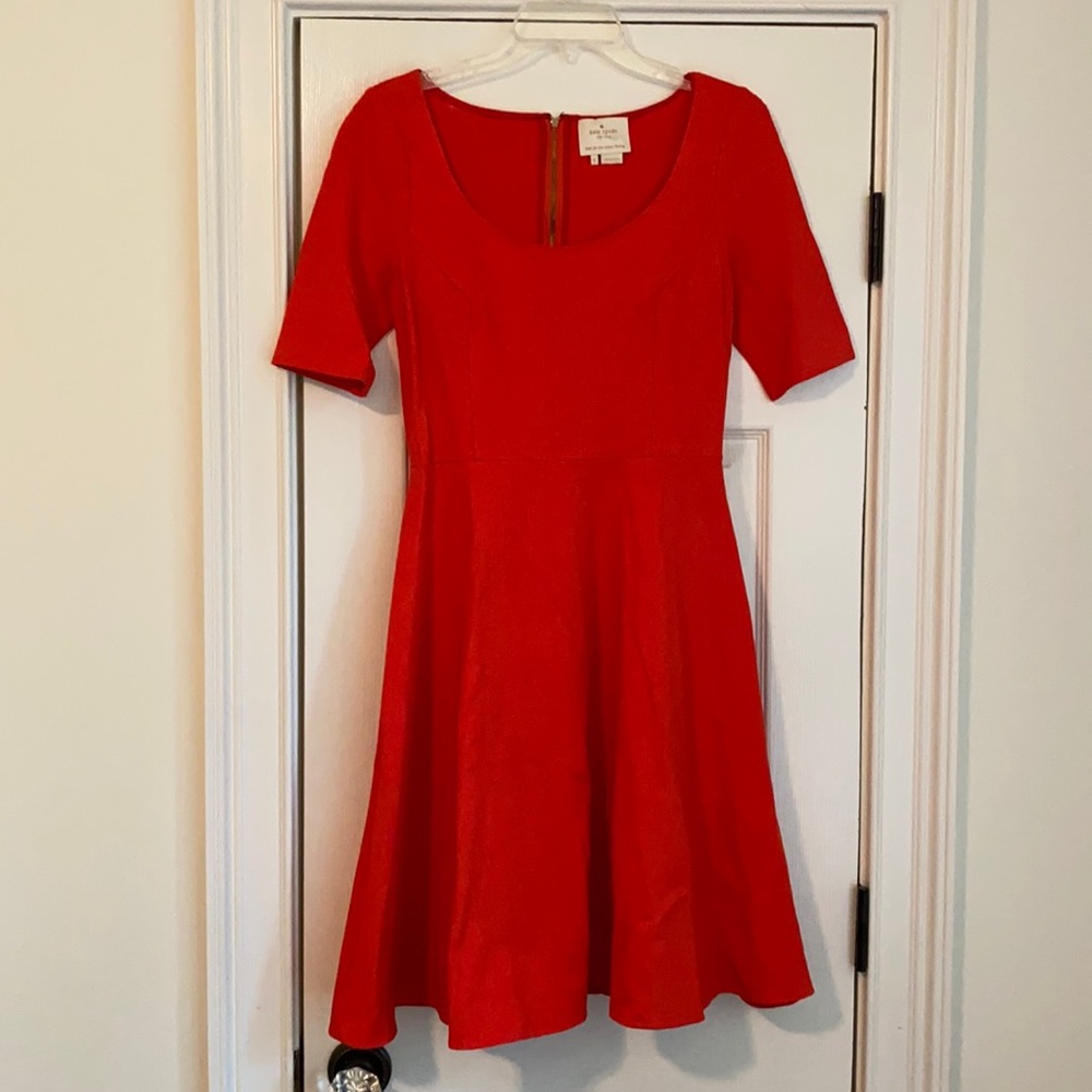 Orange Kate Spade A-Line Dress